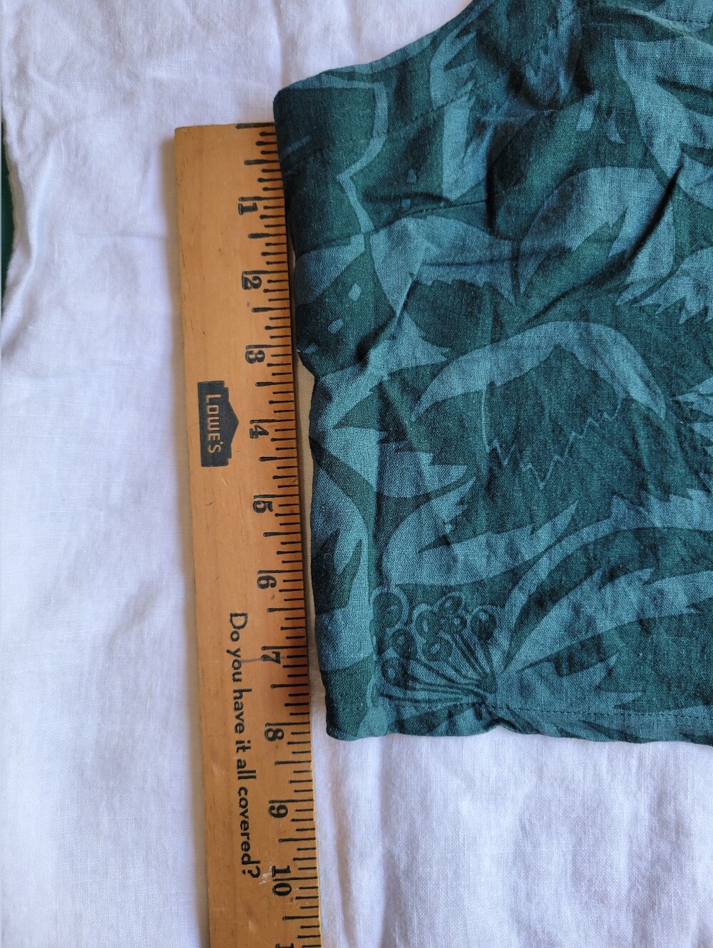 Madewell Linen Blend Abbie Crop Top in Green Tropicale Floral Print Size XL - Picture 6 of 12